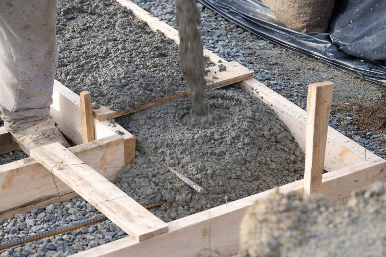 Concrete footings in Bloomington, IL