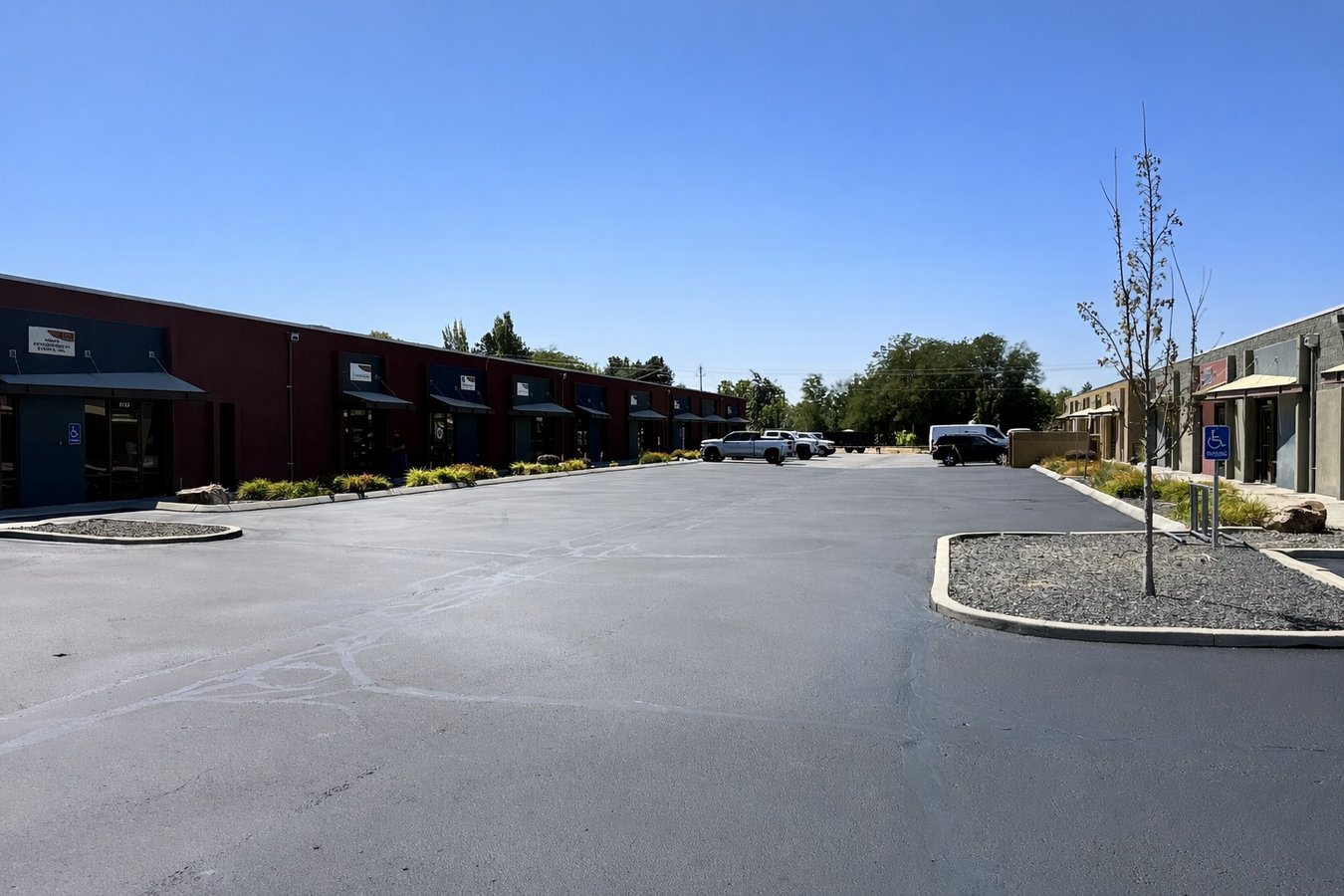 Concrete parking lot building in Bloomington, IL