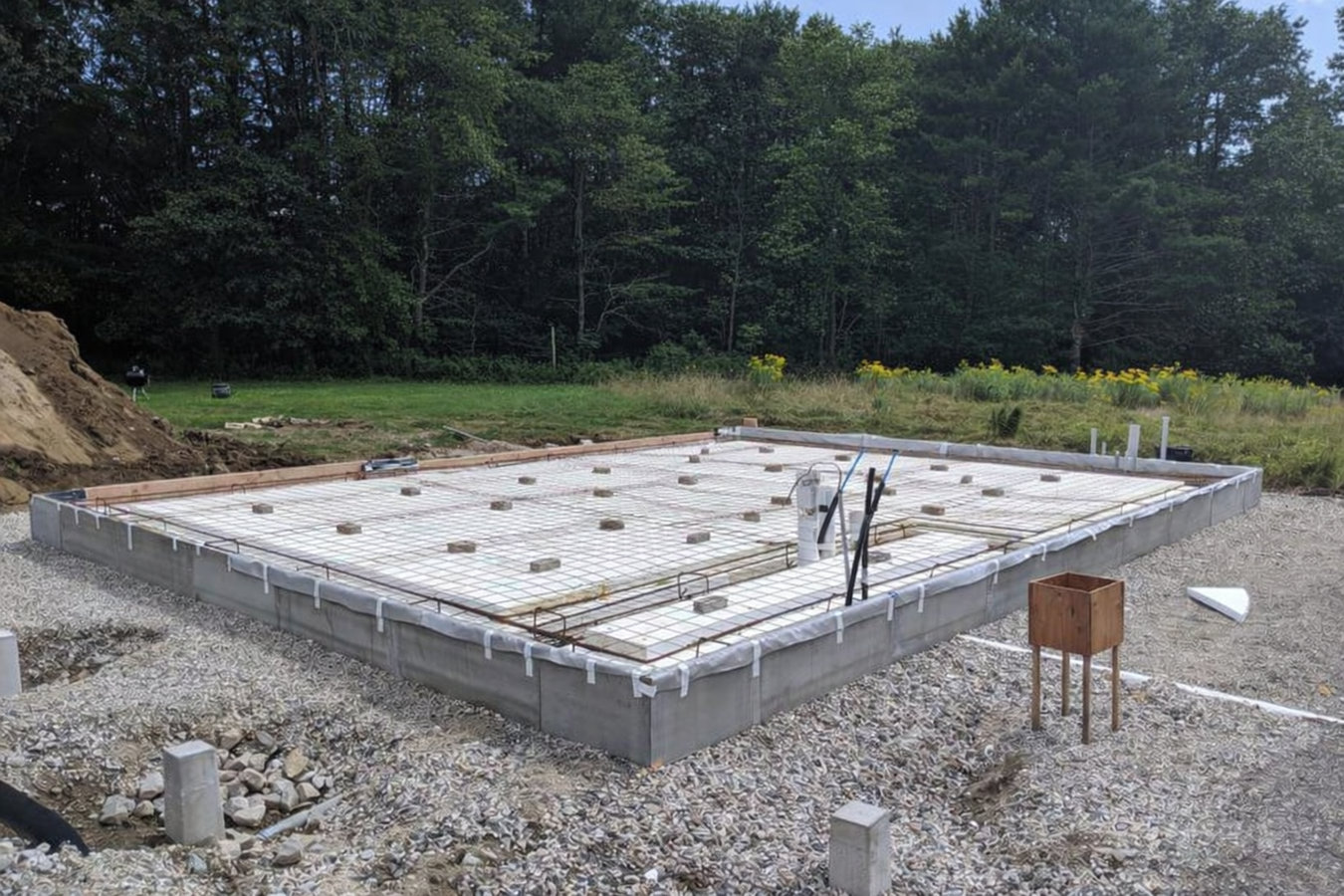 Slab foundation building in Bloomington, IL